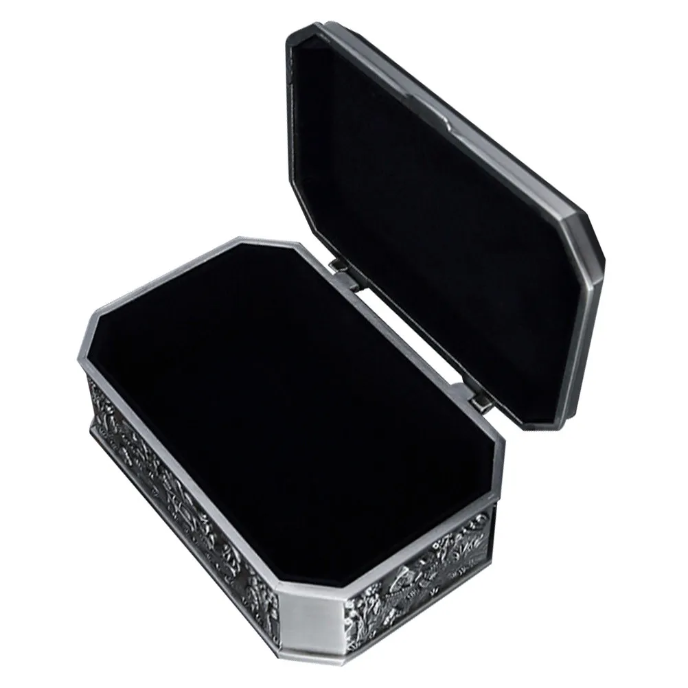 

Castle Vintage Metal Jewelry Box Trinket Organizer Desktop Storage Case Ring Earrings Holder Small Jewelry Decor