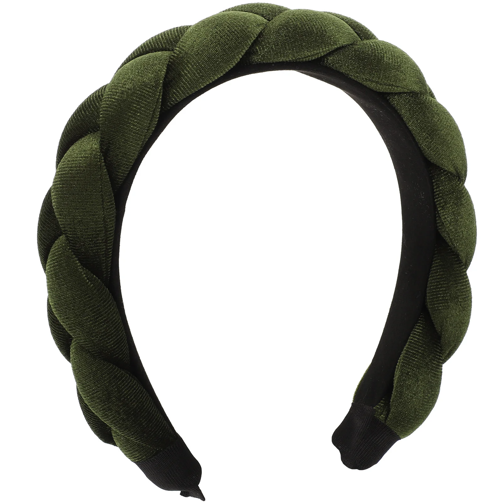 

Braided Hair Band Padded Vintage Headband Wide Hair Hoop Women Makeup Skincare Face Wash Braided Headband