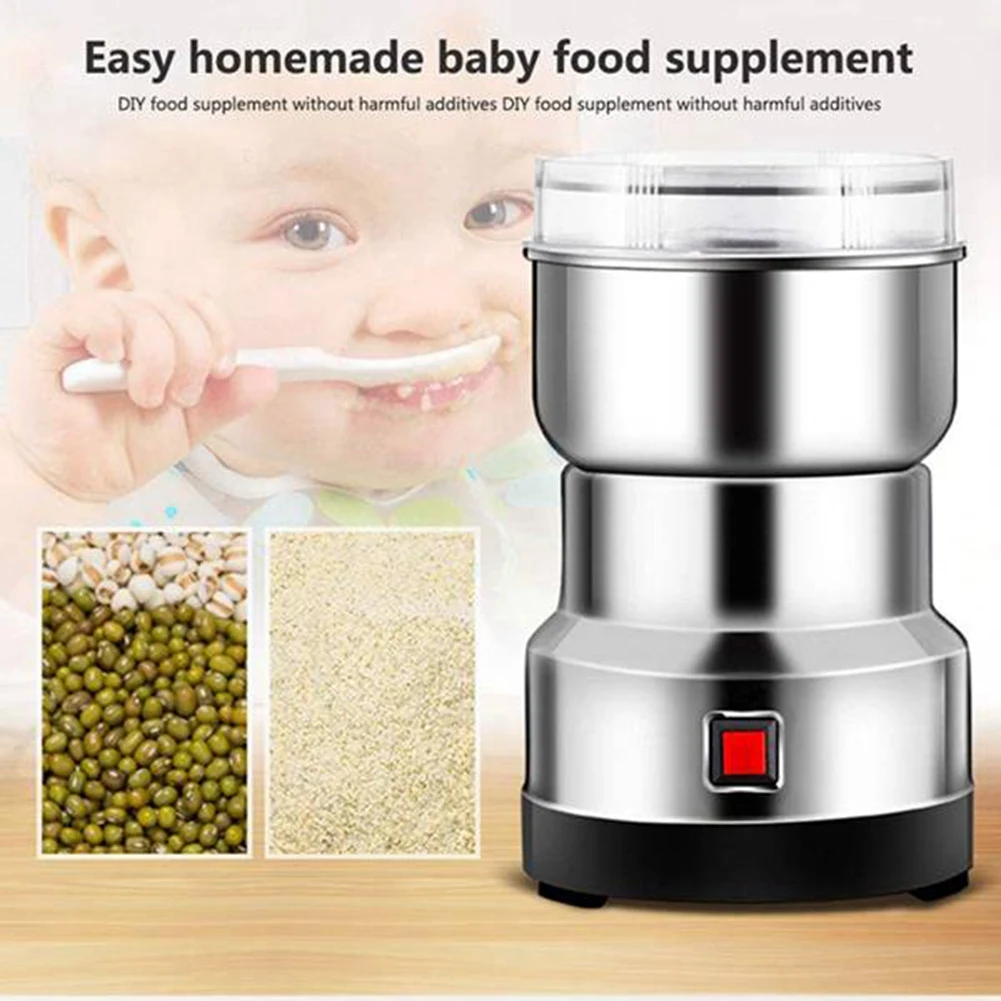 Electric Coffee Grinder Electric Kitchen Cereals Nuts Beans Spices Grains Grinder Machine Home Grinder US Plug