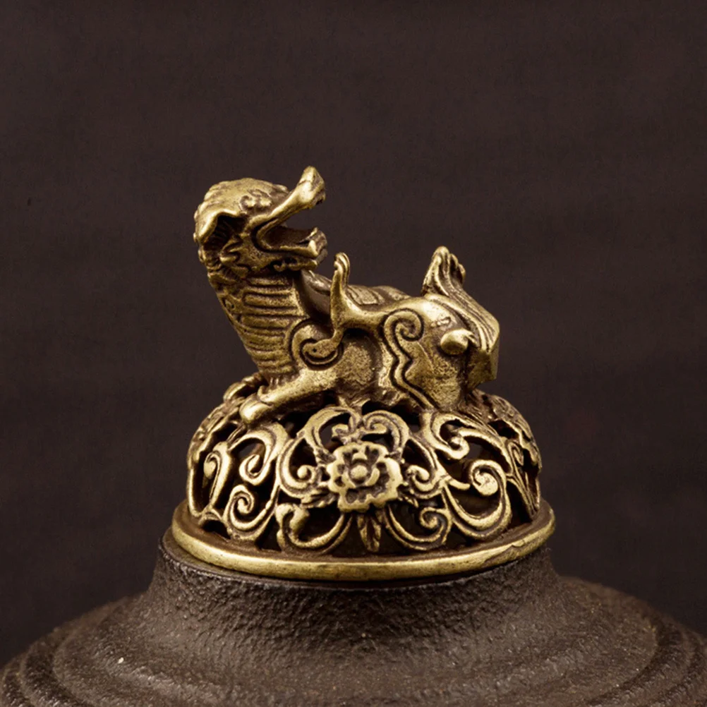 

1Pcs Retro Incense Furnace Copper Censer Desktop Incense Burner Home Decor Bedroom Study Meditation Room