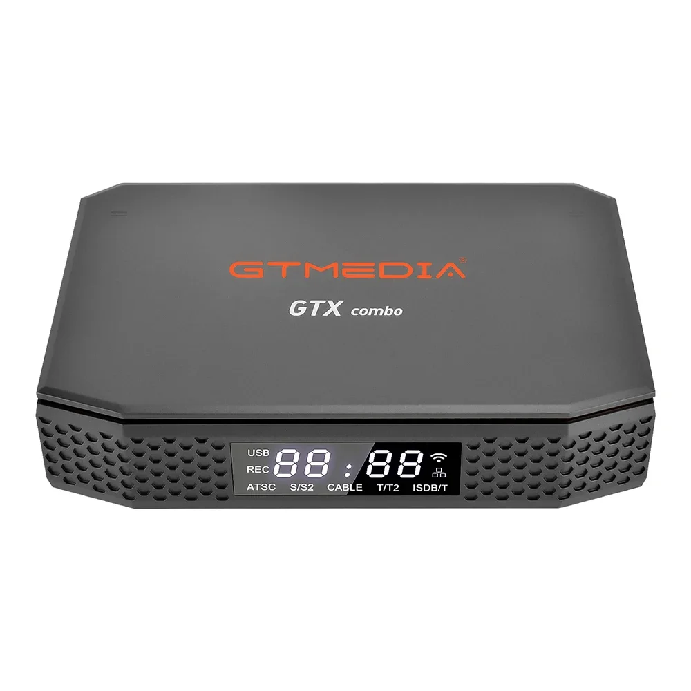 Fábrica GTMEDIA GTX Combo 8K S905X3 Android 9.0 + DVB-S2X/T/T2/C/C2 atsc-t ISDB-T CA CI Smart TV Box Satélite TV Recei