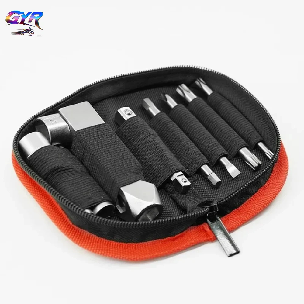 for Motorcycle Accessories Maintenance Tools Hexagon Wrench Kits Installation Dirt Bike Multi Functional Portable Screw Tool Set