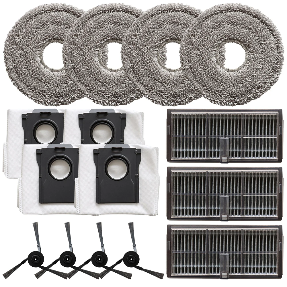 

For MOVA P10 Pro For Ultra Filter Side Brush Filter Mop Cloth Bag Kit Vacuum Cleaner Replacement Accessories/ Cleaning Tools