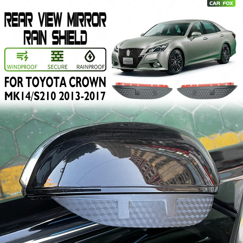 For Toyota Crown rearview mirror rain shield CROWN Rear view mirror,The rearview mirror provides rain protection