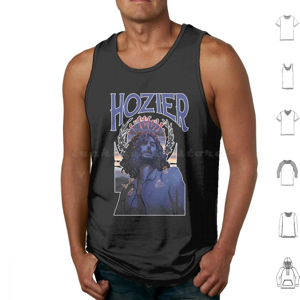 Hozier New Design Tank Tops Vest Sleeveless Hozier Music Unreal Unearth Baby Cherry Wine Take Me To Church Andrew Hozier