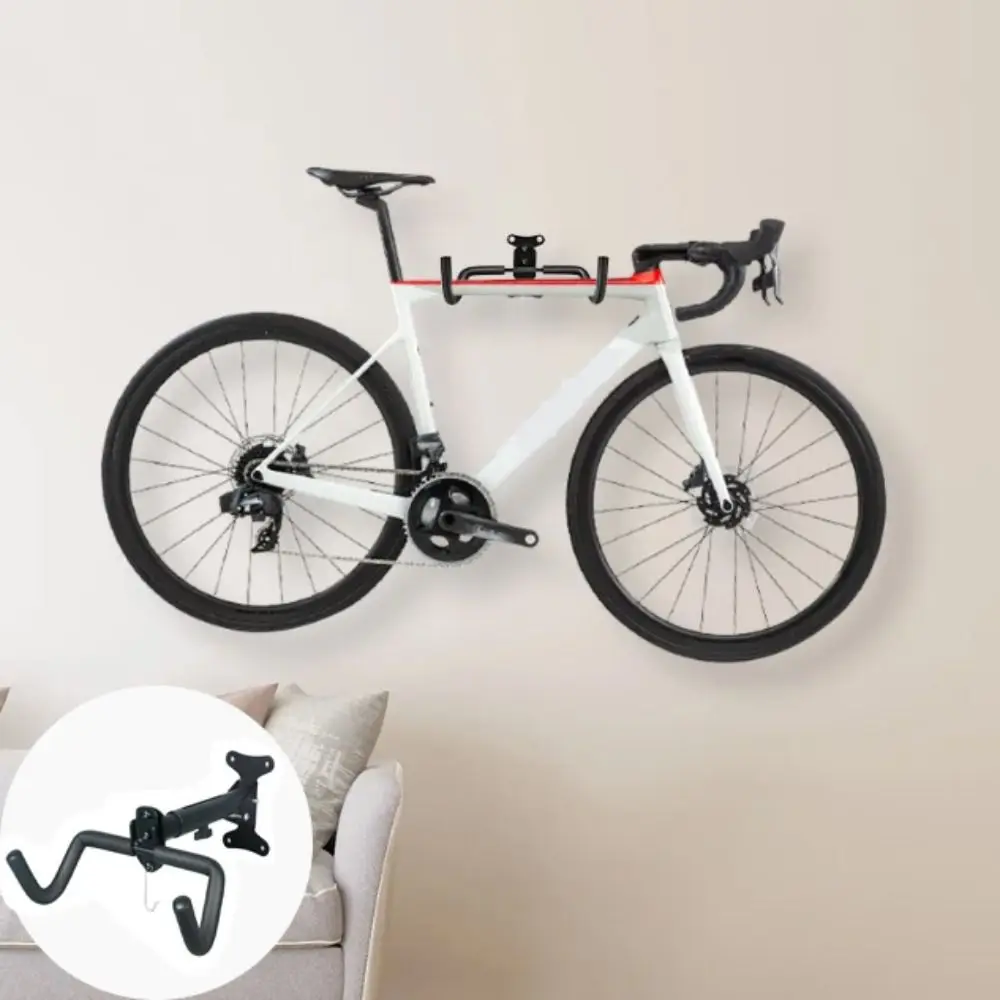 

Foldable Design Wall Beam Bike Rack Space Saving Wall Hook Stretchable Bike Holder Wall Hanger Heavy Duty Storage MTB Storage
