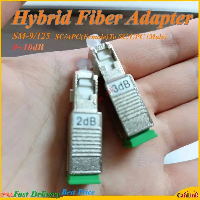 

SM 9/125 SC/UPC Male to SC/APC Female Adapter 0~10dB Low Loss 1200nm To 1600nm Hybrid Optical Converter Excellent Isolation