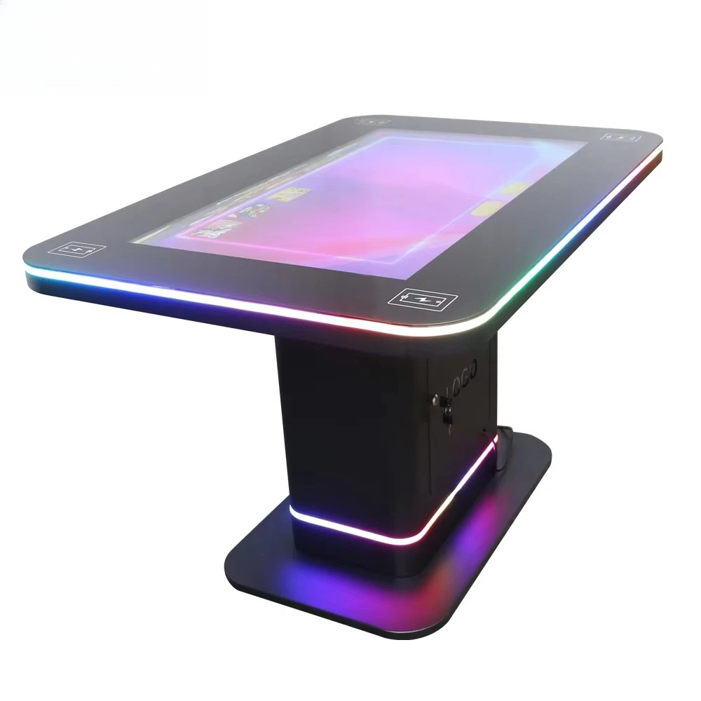 Interactive Smart Multi Touch Table Coin Dispenser LCD Advertising Display Kiosk Game Table With Touch Screen