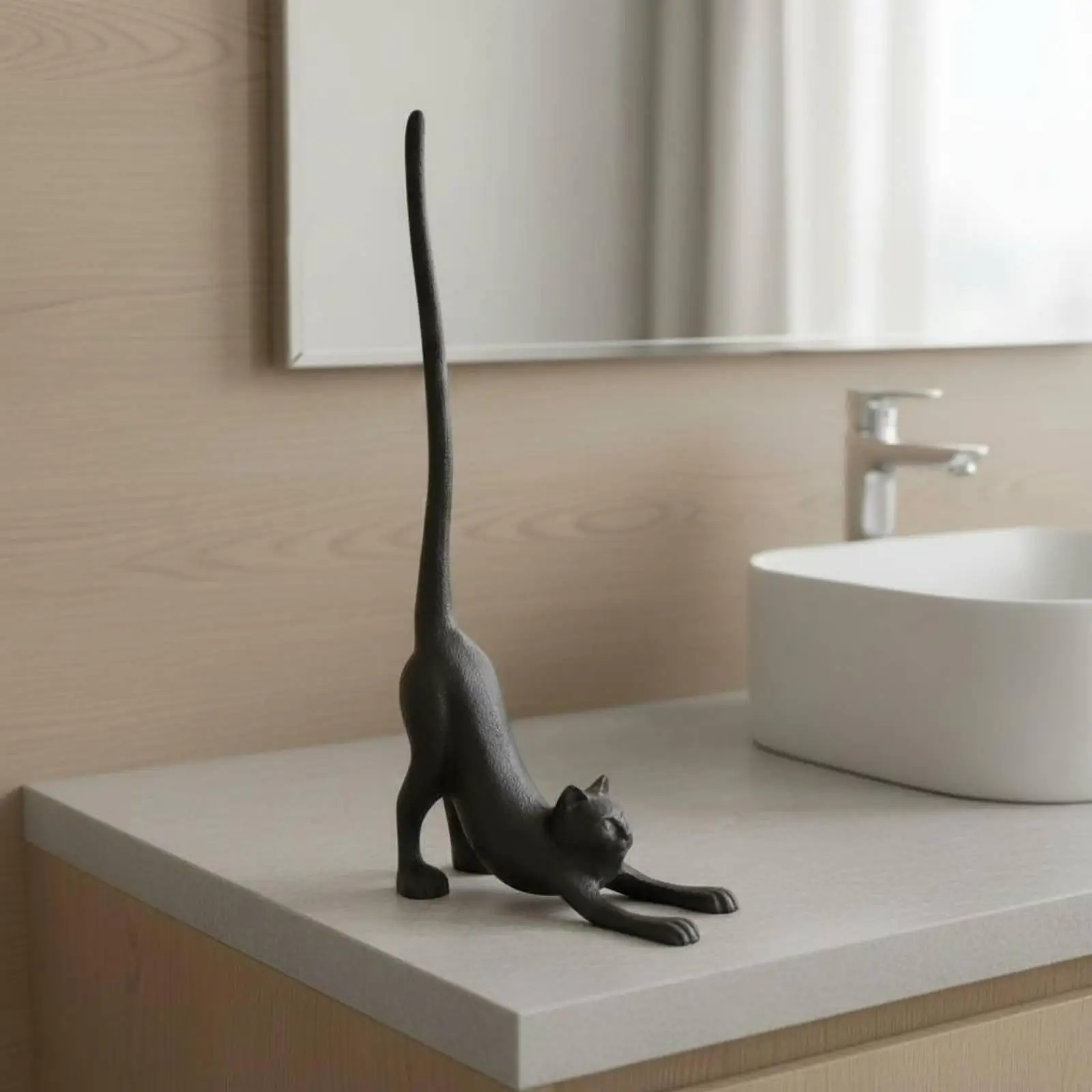 Heavy Duty Cast Iron Tissue Holder Unique Reptile Motif Kitchen Roll Stand Modern Home Decor for Kitchen Table