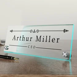 Acrylic Name Plate Personalized Customized Acrylic Office Desk Accessories Door Sings Name Plate Cute Decor