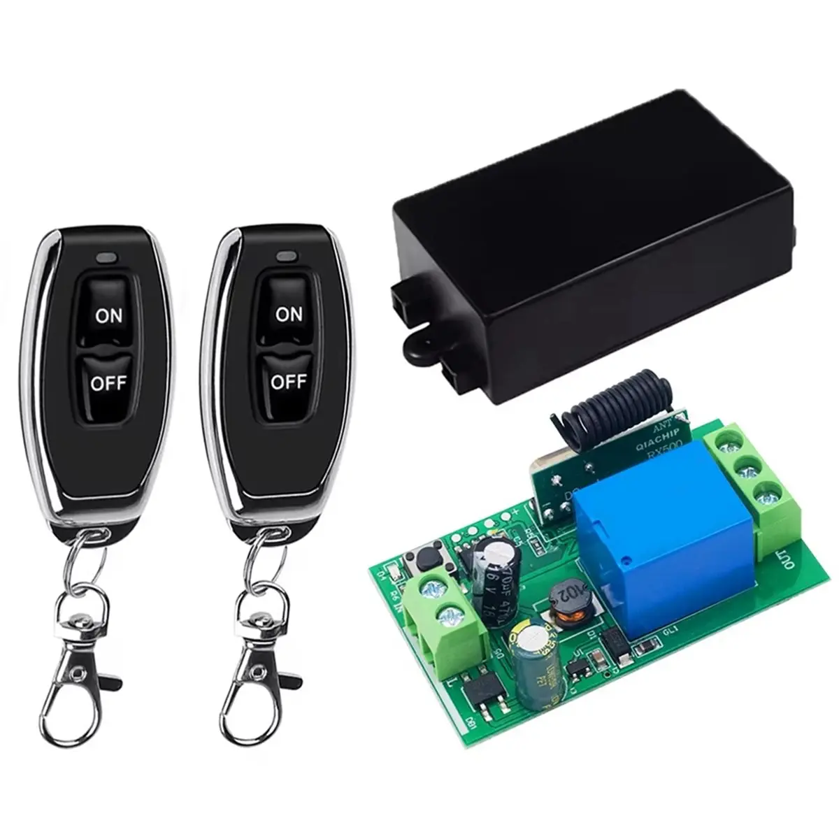 L73A NEW 433Mhz Wireless Remote Control Switch AC 110V 220V 1CH Relay Receiver Transmitter for Garage Door Lights Motor DIY