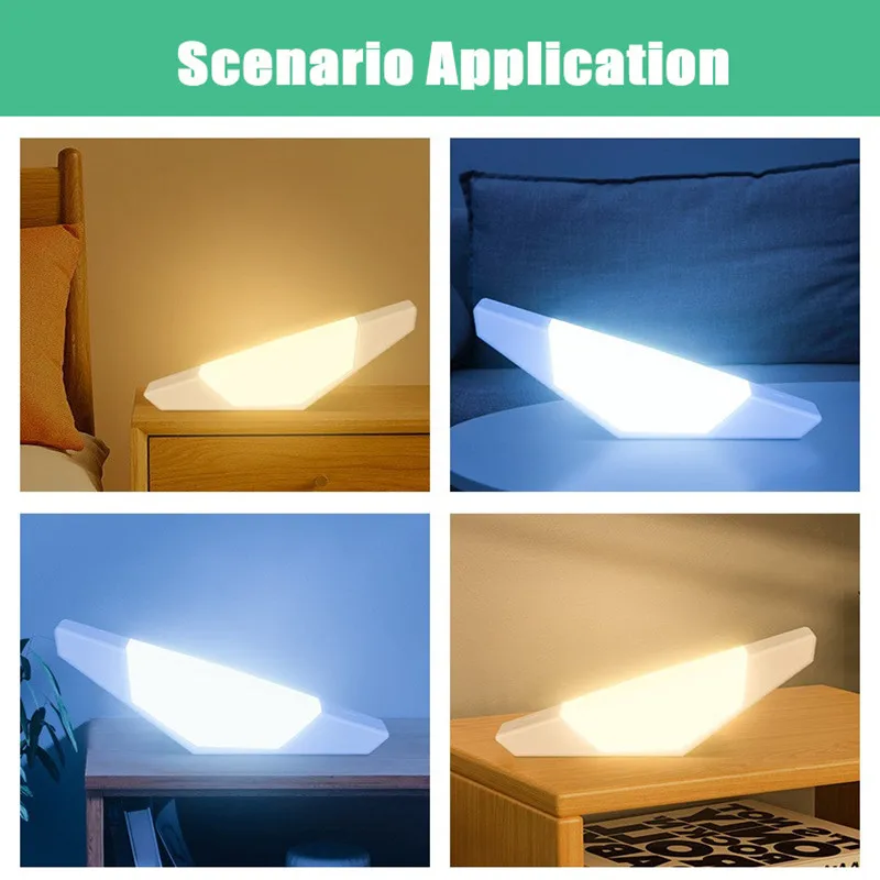 Creative LED Night Light Atmosphere Home Bedroom Bedside Table Lamp USB Rechargeable Stepless Dimmable Gravity Sensor Light