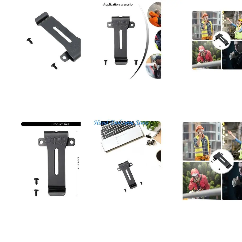 مشبك حزام H37F لأجهزة الراديو ثنائية الاتجاه مثالي لموظفي الأمن المتحمسين في الهواء الطلق ويعزز القدرة على الحركة في بيئة العمل #1