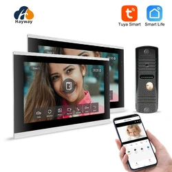 10 inch high-definition villa video intercom system 1080P home doorbell Tuya app wireless intercom unlocking mobile detection,