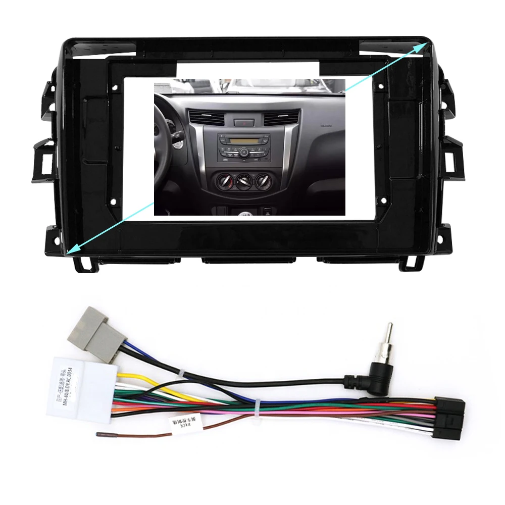 10.1Inch Car Radio Fascia For Nissan NP300 Navara Frontier Stereo DVD Player Installation Trim Head Unit Panel Audio Frame Bezel