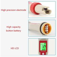 P9FB PH/TDS/EC/Temperature Testing Meter for Drinking Water Aquariums FishTank 4 in 1 Backlight Digital Monitor Detecter