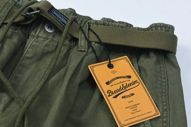 Japanese Style Workwear Brand Casual Pants Retro Washed Multi-Pocket Cargo Pants for Men Loose Straight-Leg Trousers Outdoor