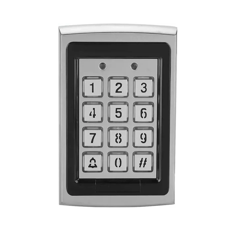

Metal Keypad Reader LED Backlight RFID For Access Control System Proximity Card Standalone User Door Lock Entry