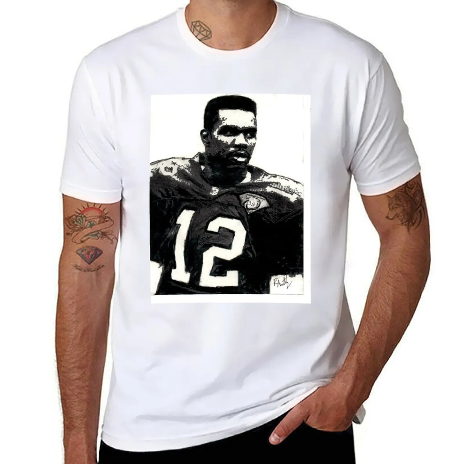 

Randall Cunningham T-Shirt man t shirt cotton high quality mens graphic t shirts t shirts designer T-Shirt
