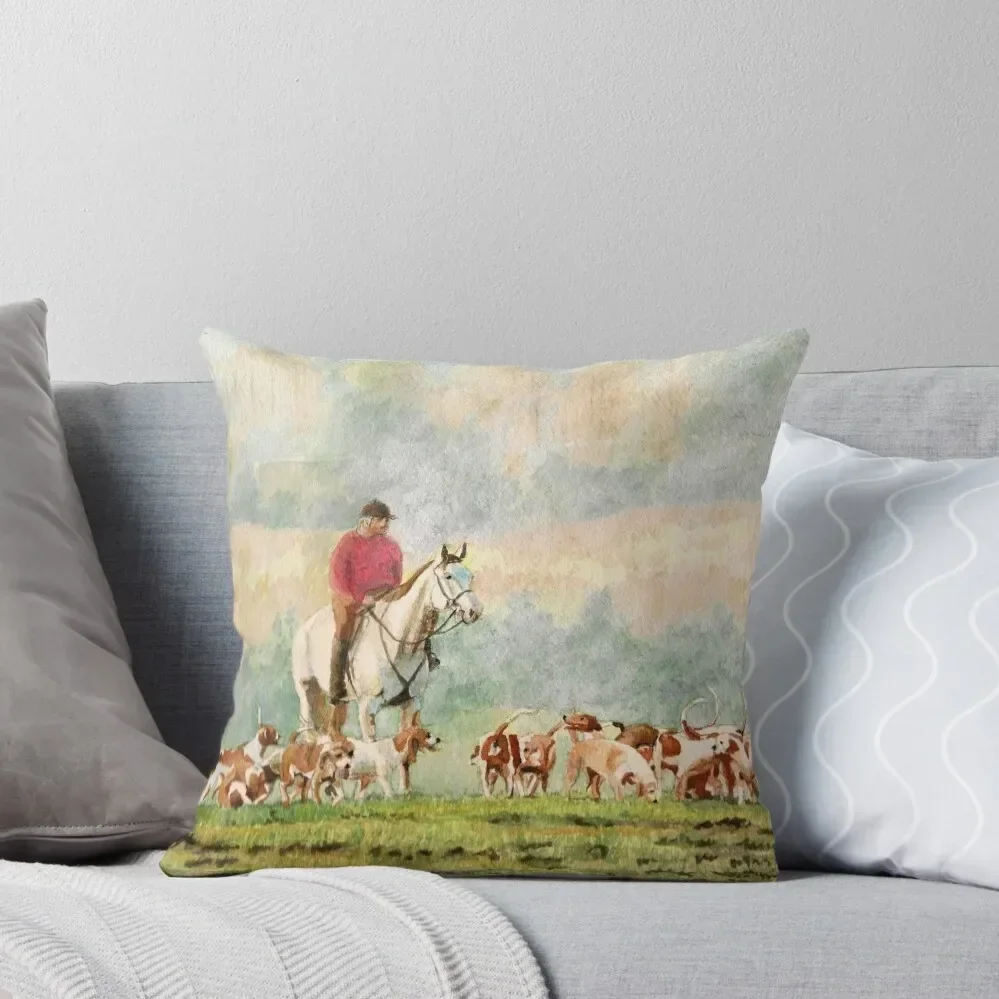 

Fox Hunt Throw Pillow luxury covers Decorative Cushions For Luxury Sofa Cushion Cover For Sofa pillow