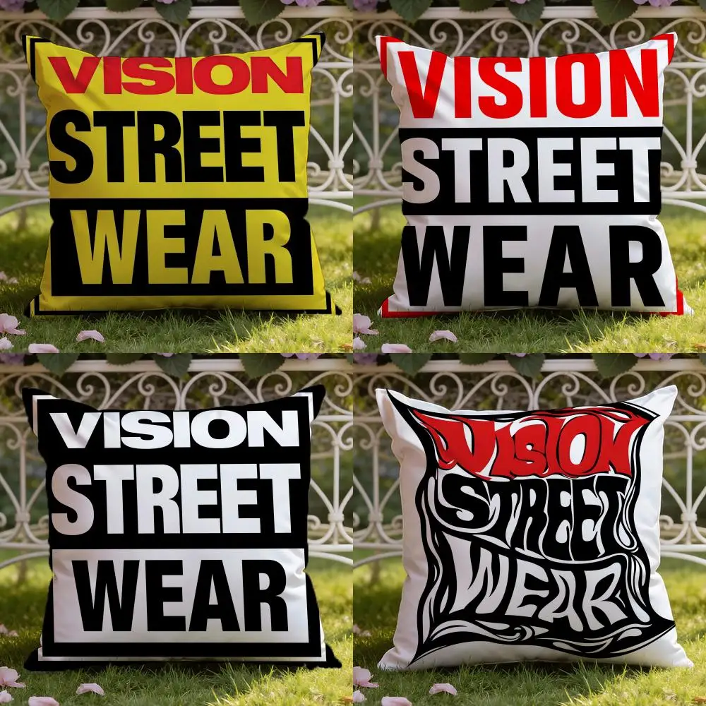 Custom Cool Vision S-Street W-Wear Cushion Cover Home & Car Dual-Scene Pillow Cover: Reversible for Premium Comfort