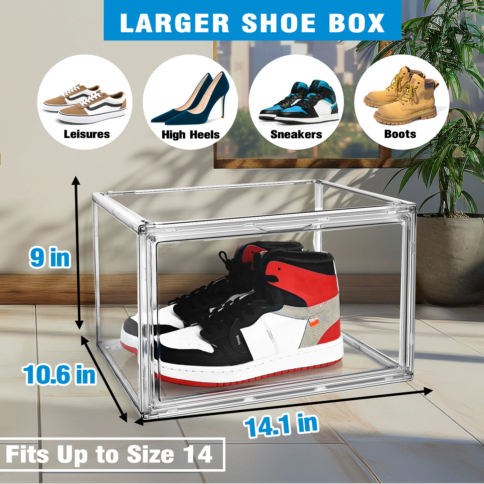 10 szt. Przezroczyste pudełka – Shoe Box Display recenzja i cena