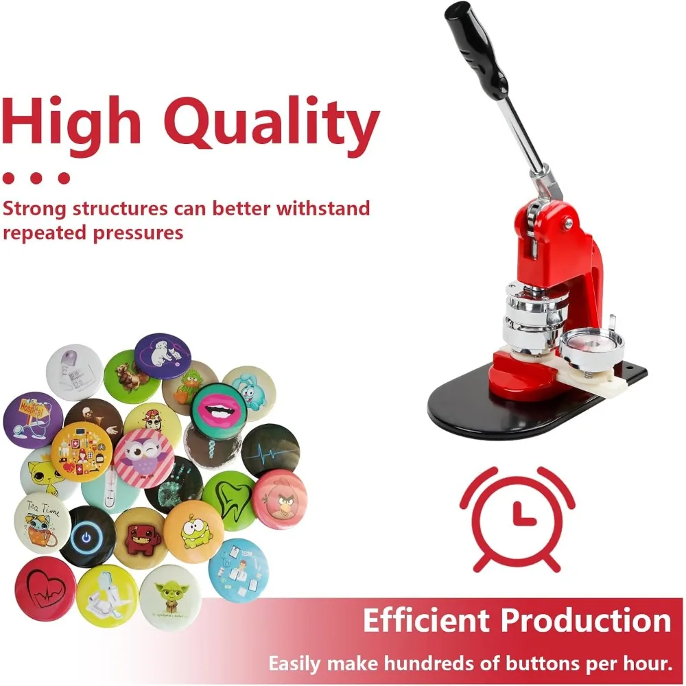 Button Maker Machine Multiple-Sizes - Button Pin Maker, Interchangeable Button-models Badge Button Press Machine