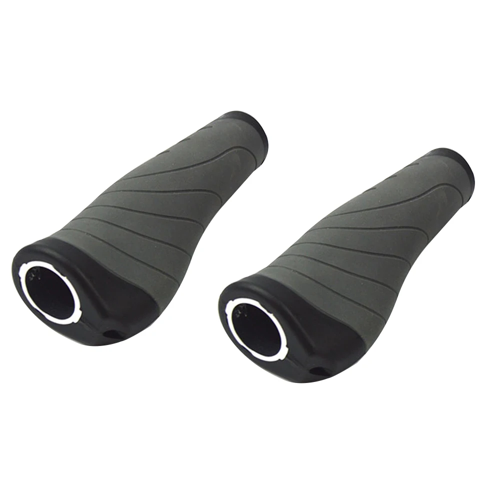 

2pcs Bicycle Handle Grips Rubber Anti-Slip Ergonomic Bike Handlebar Covers Durable Comfortable for Cycling Outdoor Riding Rainy
