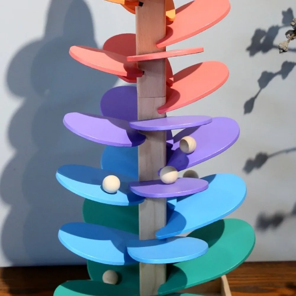 

Montessori Ball Drop Toys Wooden Exercise Vision Rainbow Musical Tree Splicing Petals Educational Toy Children's Puzzle Blocks