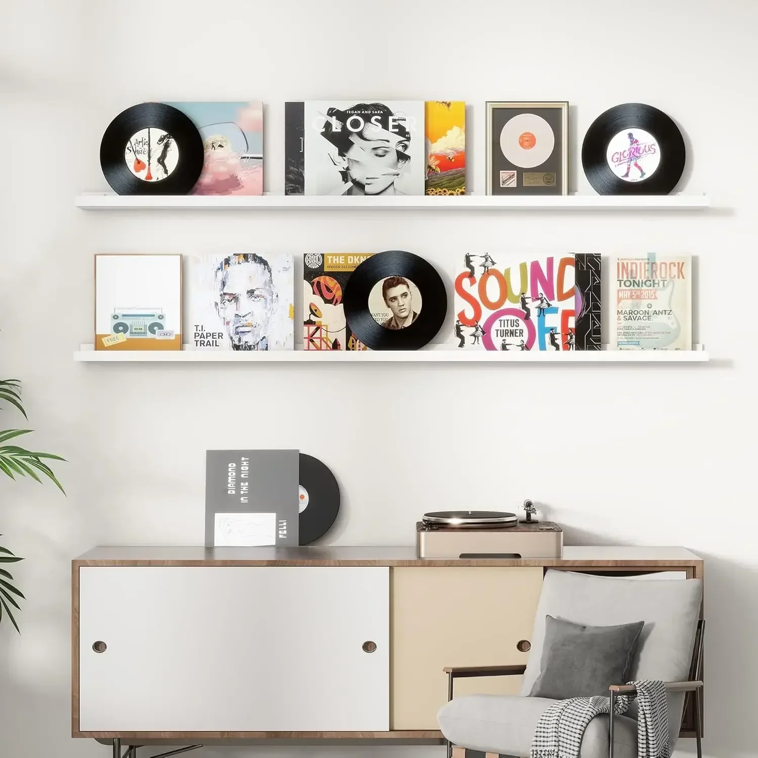 

Полка для картин, набор плавающих полок из 2 шт., длинные большие полки для детских книг из массива сосны 72 дюйма для хранения игрушек