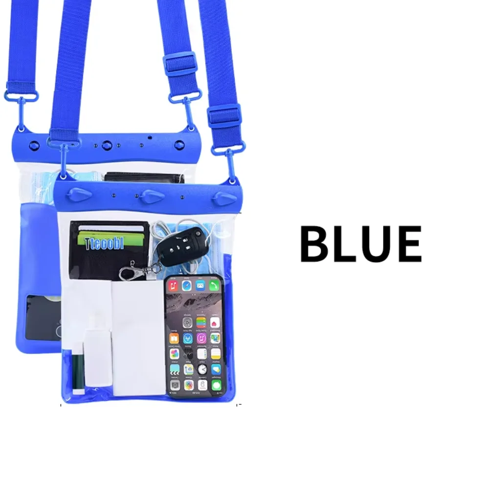 

Touchable Screen Swimming Waterproof Bag IPX8 Waterproof PVC Mobile Phone Waterproof Bag Floating Underwater