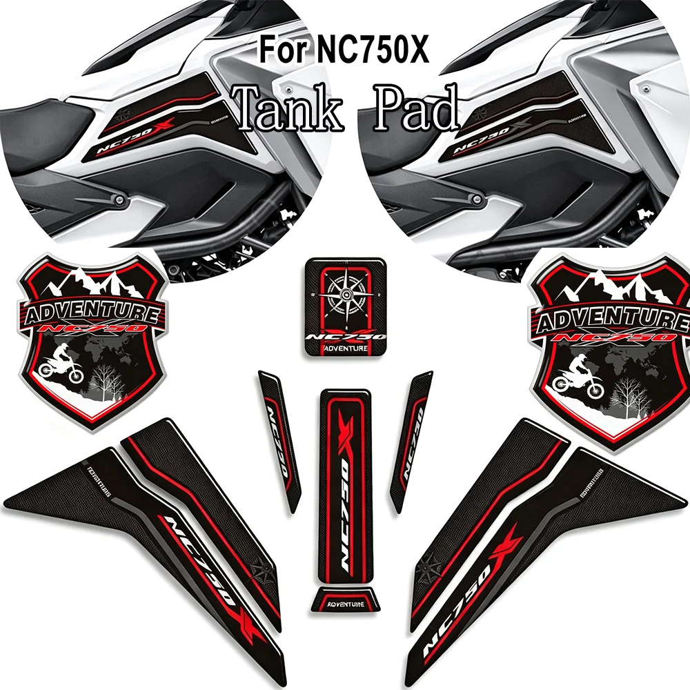 New NC750X Motorcycle Fuel Oil Tank Pad Protection Stickers Decals Kit For Honda NC 750 X NC750X nc750x 2021 2022 ﻿New