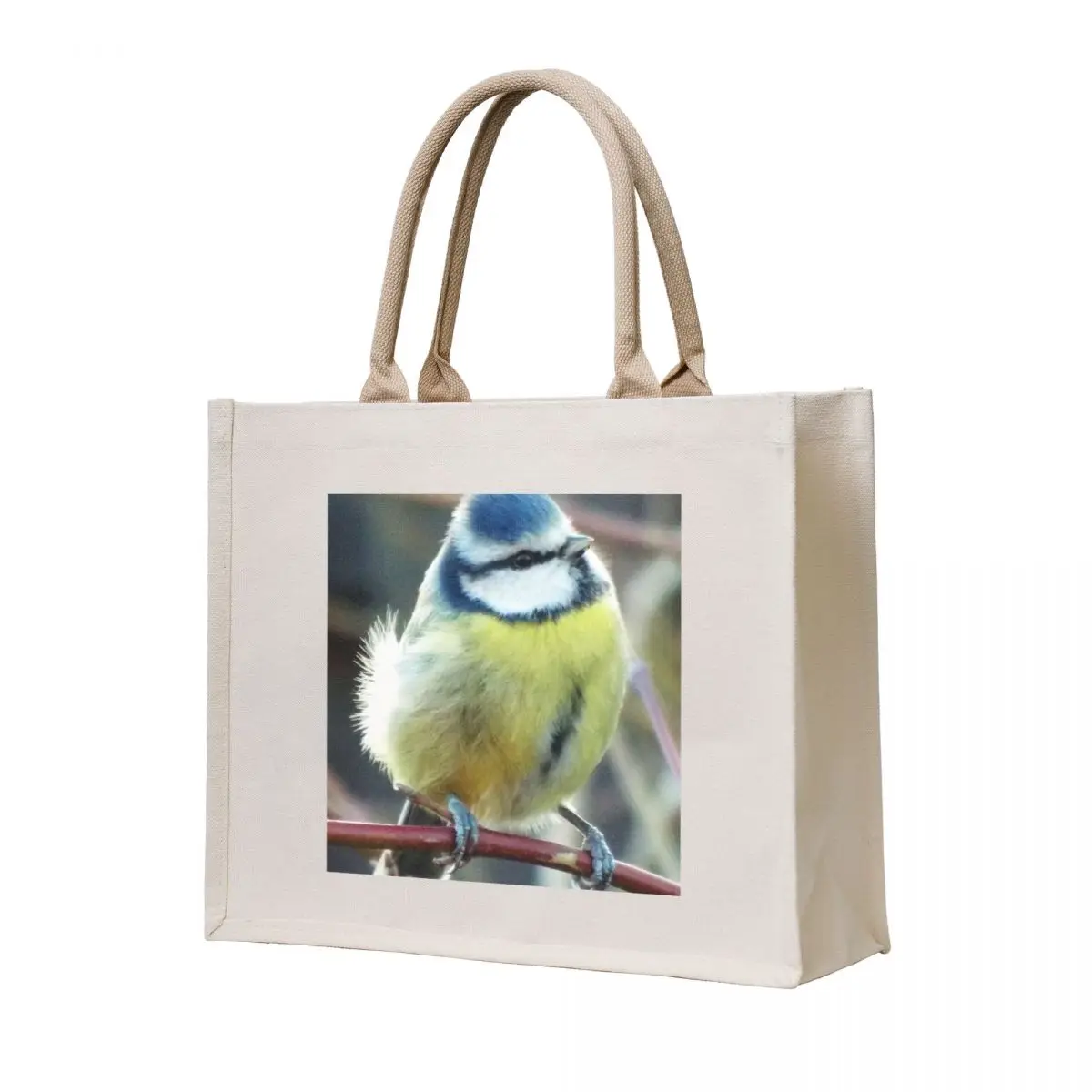 

Beautiful Blue Tit cutest bird garden lovers delight and dream Tote Bag shopper bags for women shopping bag logo cute tote bag