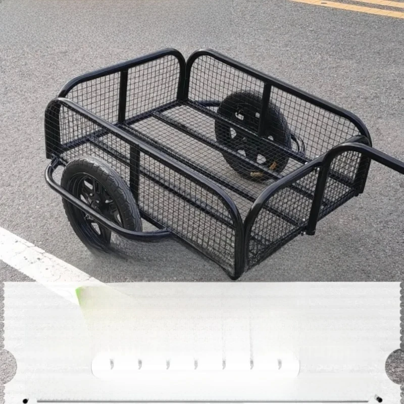 Outdoor Cart,, Rear Mounted Small Trailer, Stall Cargo, Camping, Fishing, Tricycle