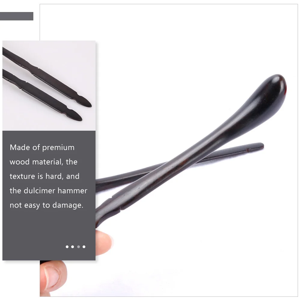 

1 Pair Wood Hammer Mallets For Yangqin Dulcimer Premium Hardwood Sticks Professional Replacement Parts Music Instrument