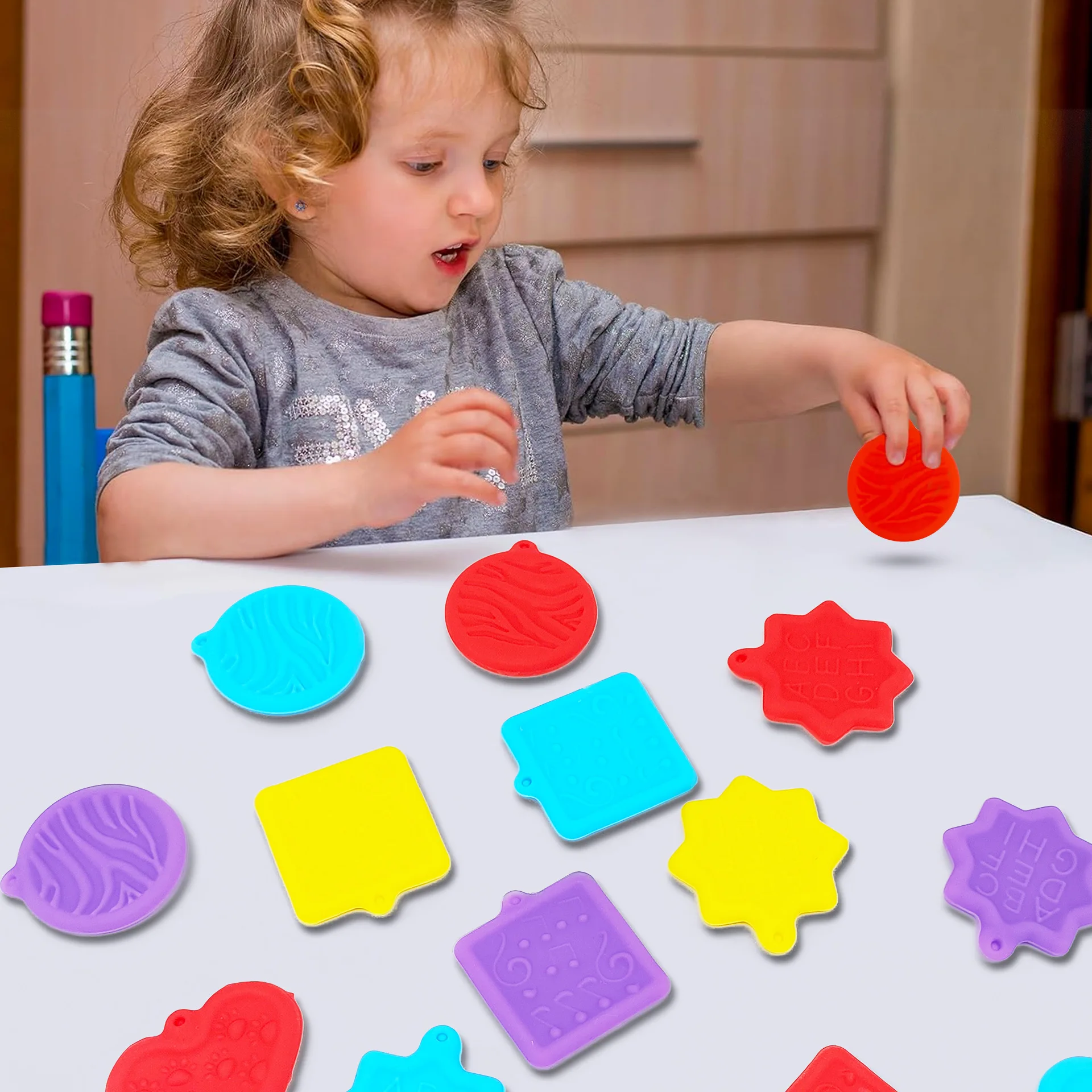 5Pcs Sorgen Stein Zappeln Spielzeug Strukturierte Weiche Sorgen Stein Sensorischen Spielzeug Für Autismus Kinder Beruhigende Stress Spielzeug Für Student Angst relief