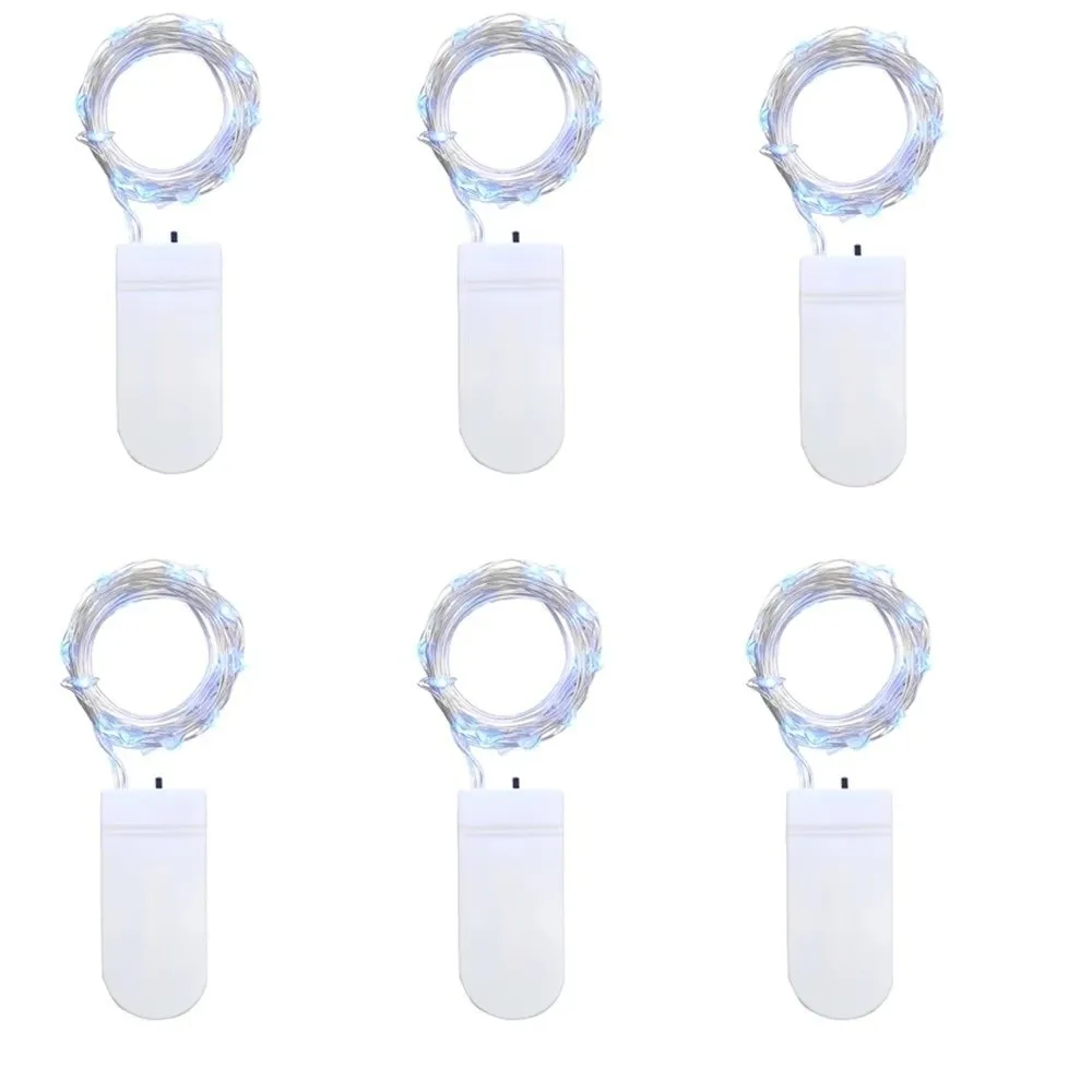 12 Packs 2M Copper Wire String Lights Warm Light Waterproof Fairy String Lights Battery Operated Festival Decorative Light