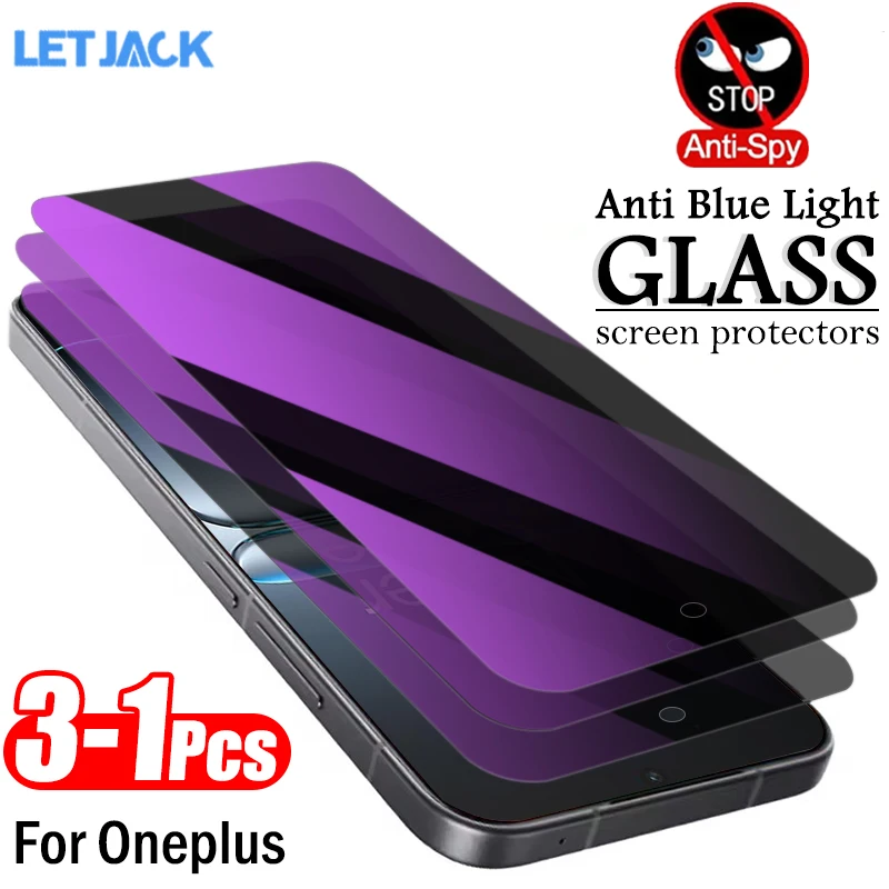1-3 шт., защита от синего света + закаленное стекло для конфиденциальности для OnePlus Nord 5 4 3 2 2T Защитная пленка для экрана 1 + Ace 5 Pro Ultra Racing 5G