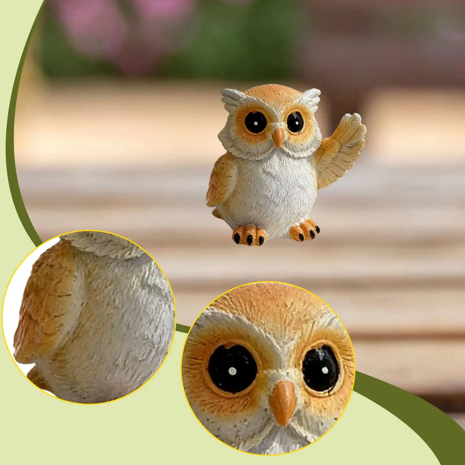Bird Figurine Cute Resin Statue Minimalist Decorative Object for Home Interior Decoration Office Desk Bookshelf