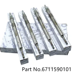 4Pcs Glow Plug Voor Ssangyong Originale Actyon Korando C Rodiuscod Korando Nieuwe Actyon 2.0 6711590101