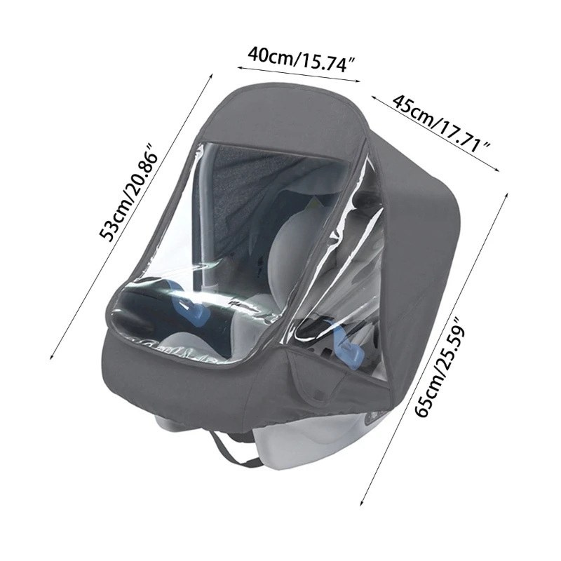 M76C housse siège voiture coupe-vent imperméable housse pluie universelle pour siège voiture porte-bébé housse