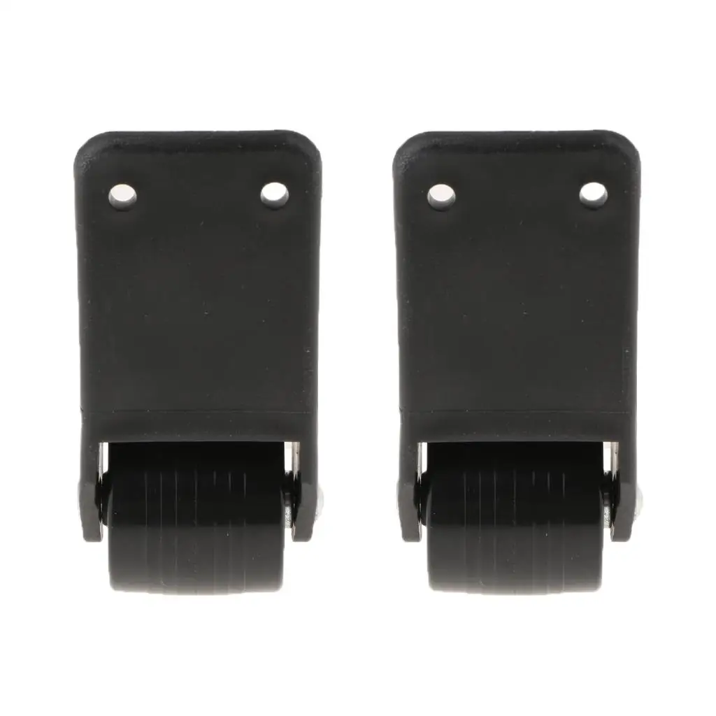

2 Pack Mute Luggage Caster Wheels Heavy Duty Plastic Metal Suitcase Replacement for Folding Support