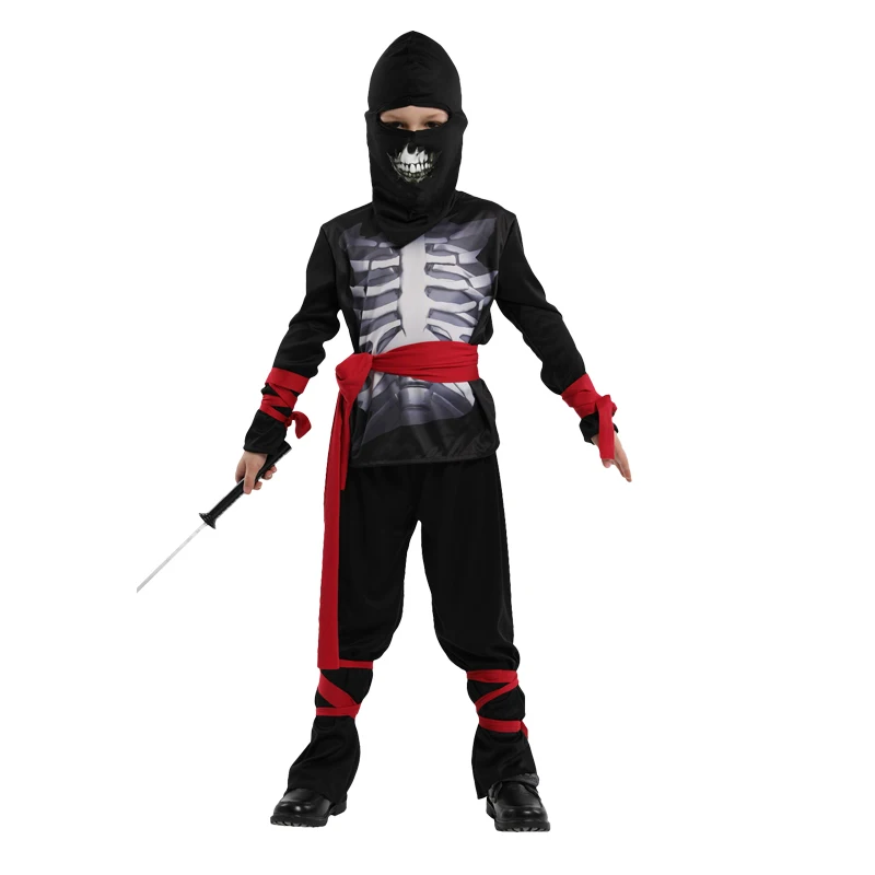 Costumes de cosplay japonais Ninja Assassin pour garçons, carnaval d'Halloween, vêtements de fête sur scène, cadeau d'anniversaire pour enfants