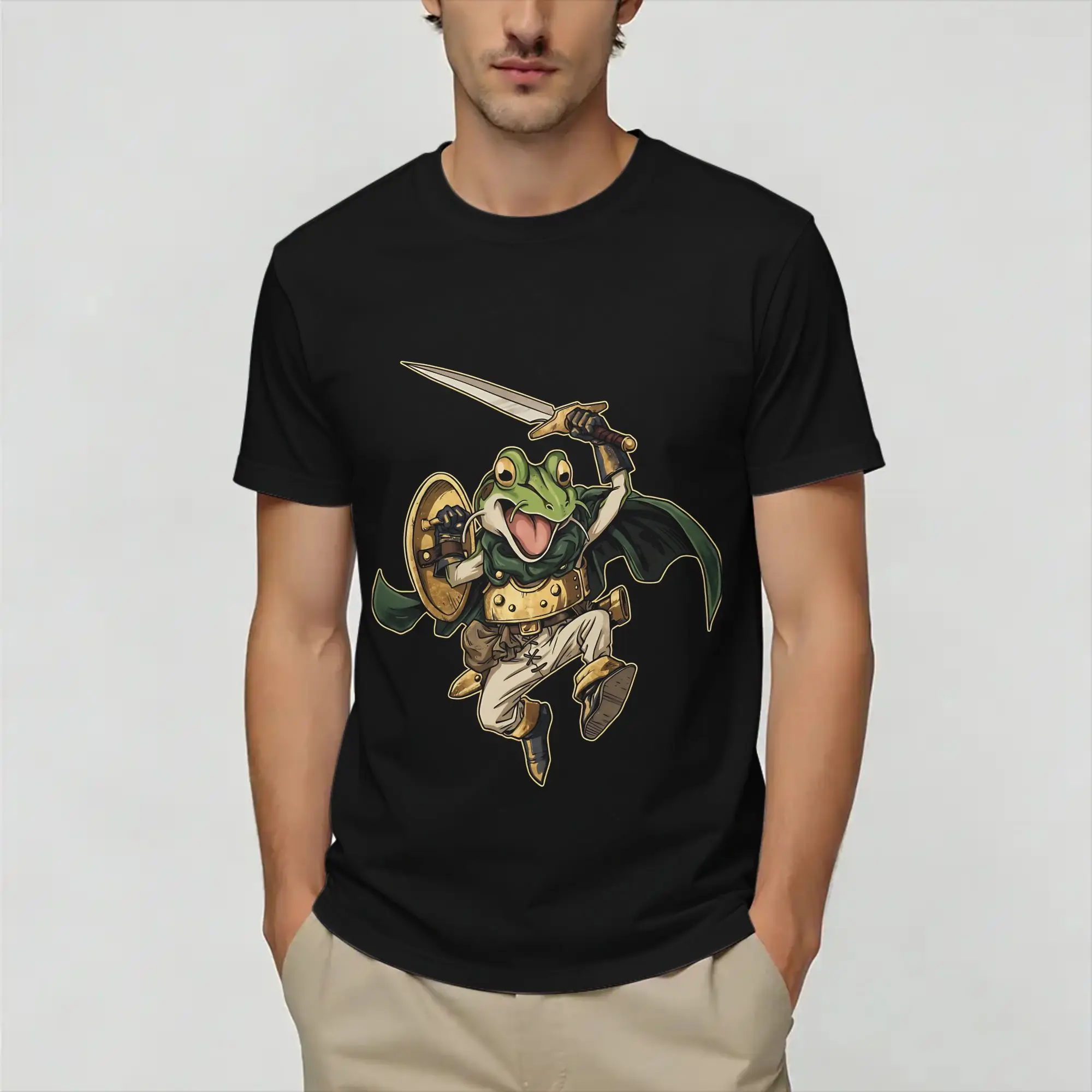 Vintage T-Shirt Summer Chrono Trigger Fashion T-Shirts  100 Cotton Tshirt for Couple Y2K Classic Print Short Sleeve Tees