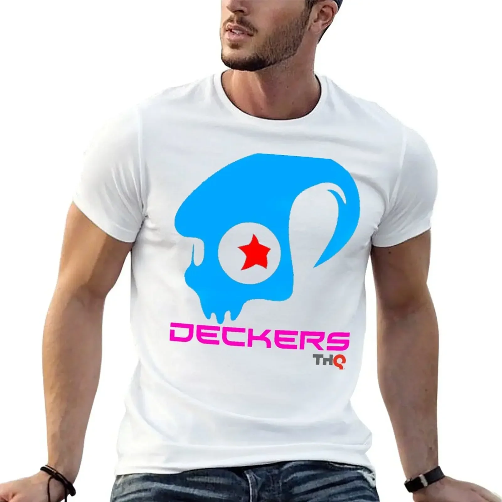 Deckers Emblem T-Shirt tees anime t shirts T-shirt men