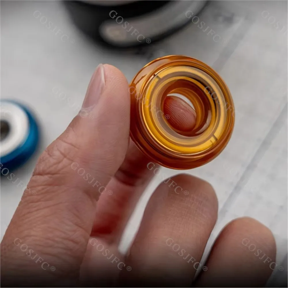 POLY GUY EDC beignet Composite jouets Fidget Spinner soulagement du Stress jouet PEI acier inoxydable titane paracorde perles pendentif