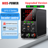 KUAIQU Latest Upgrade OCP OVP Laboratory Power Supply 30V 10A 60V 5A 120V 3A Adjustable Switching Regulated Bench DC Power Suppl