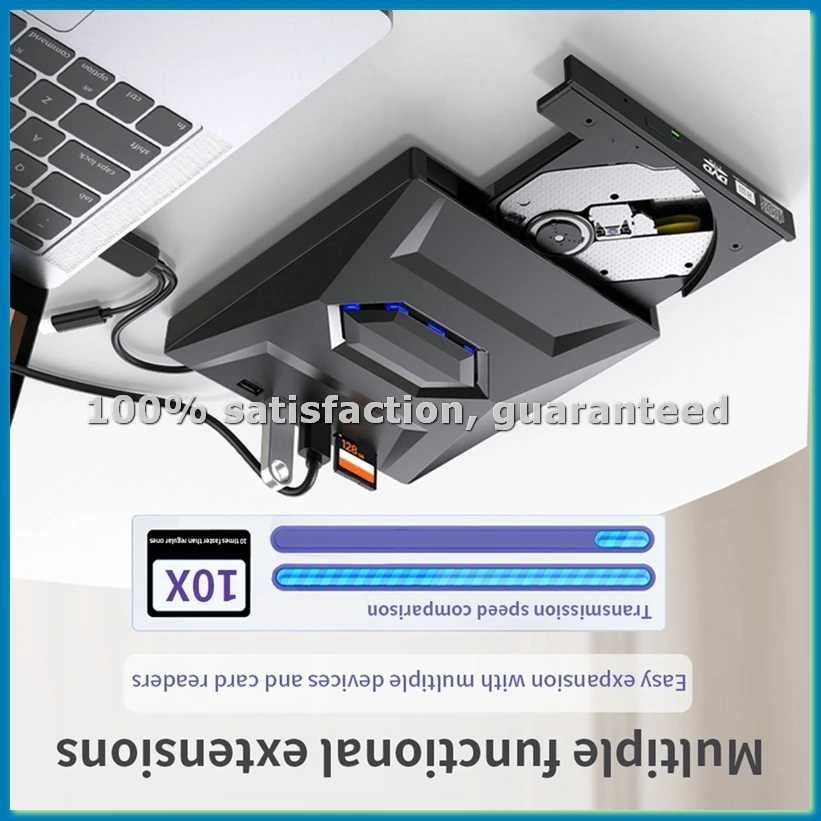 

Внешний DVD/CD-рекордер и проигрыватель CD/DVD с интерфейсом Type-C/USB 3.0 для ПК и ноутбуков (Windows 11/10/8/7) - ELEC