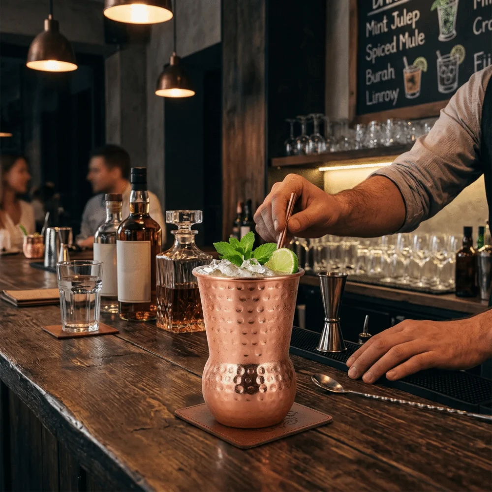 Rustless Steel Juice Tumbler Unique Outline Irregular Cocktail Glass Thickened Polished Beverage Mug Cold Drink Making