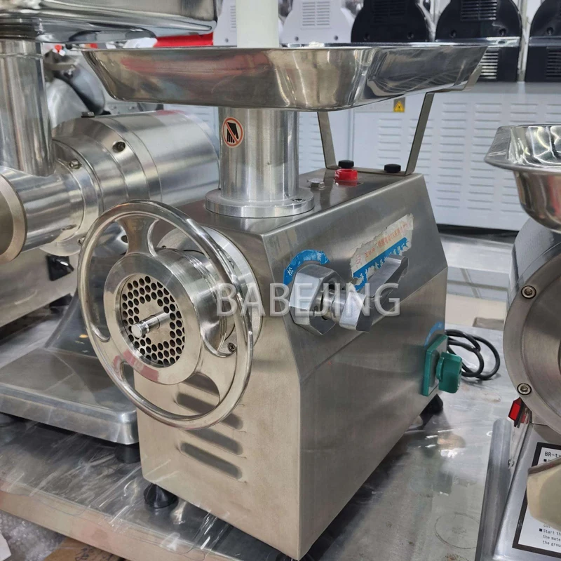BABEJING Kommerzieller industrieller Fleischwolf, elektrischer multifunktionaler Fleischwolf, Lebensmittelzerkleinerer aus Edelstahl